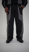 Track pants logo, men & women - Black and grey