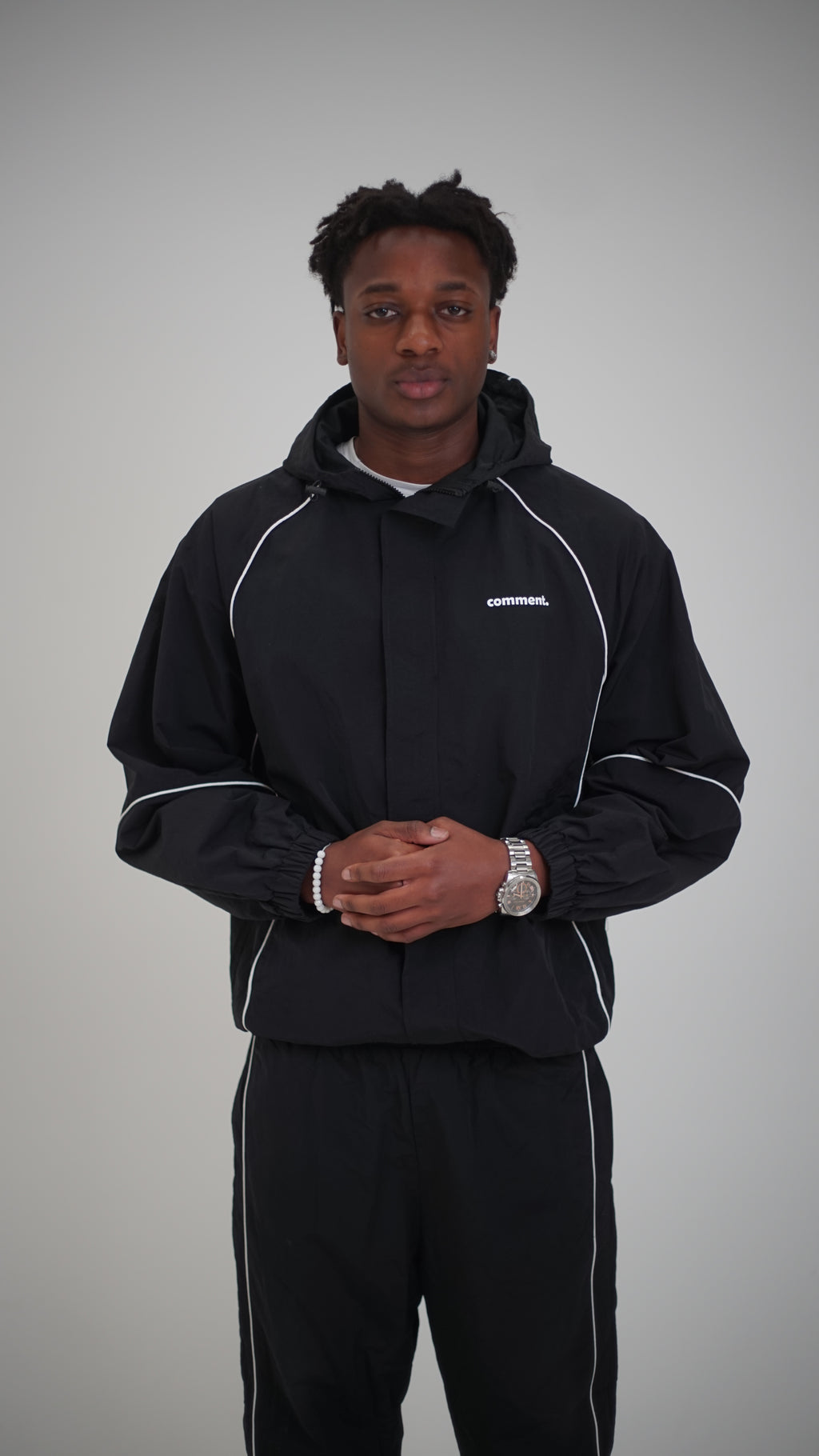 Windbreaker comment, Men and women - Black and white