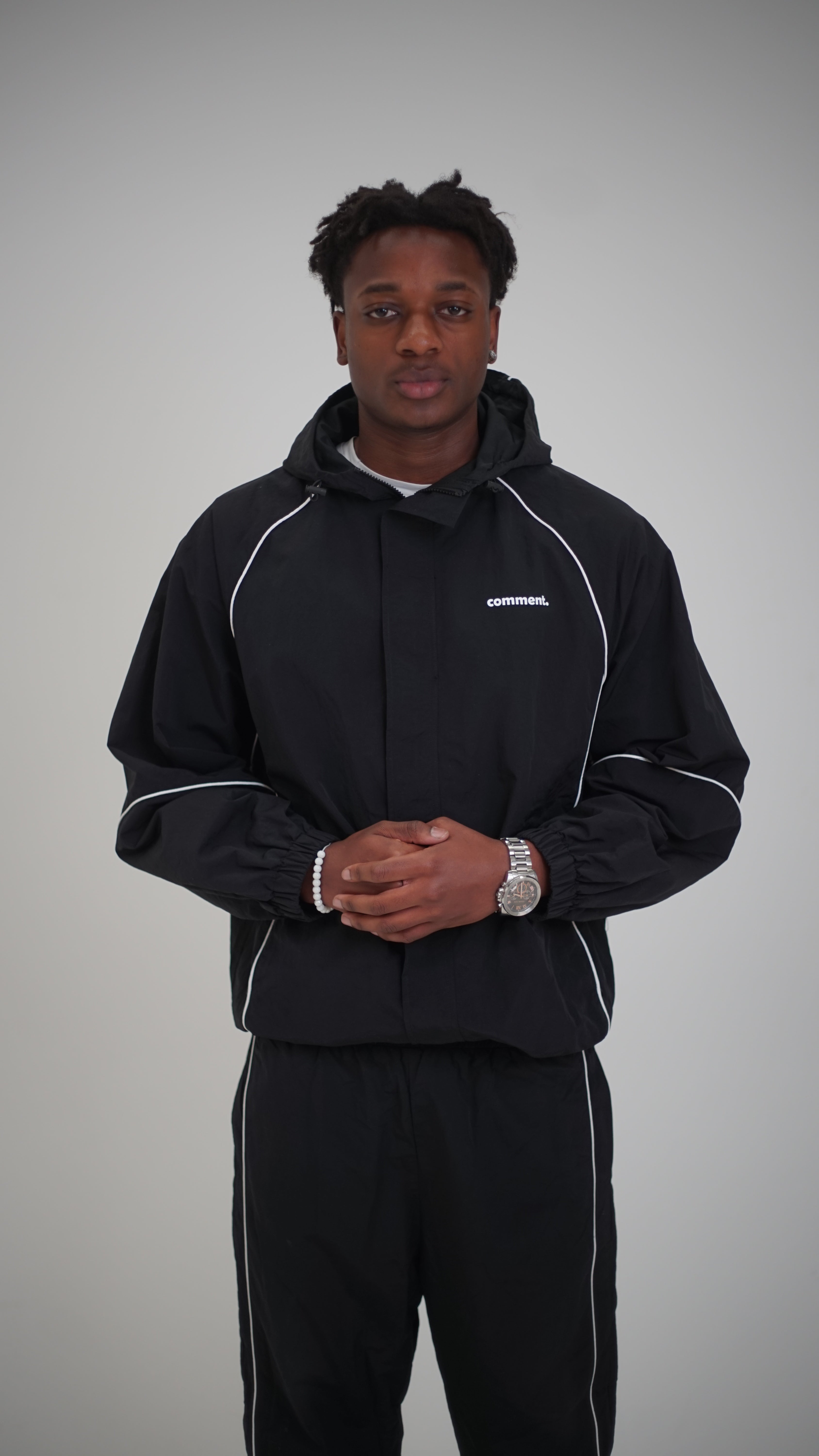 Windbreaker comment, Men and women - Black and white